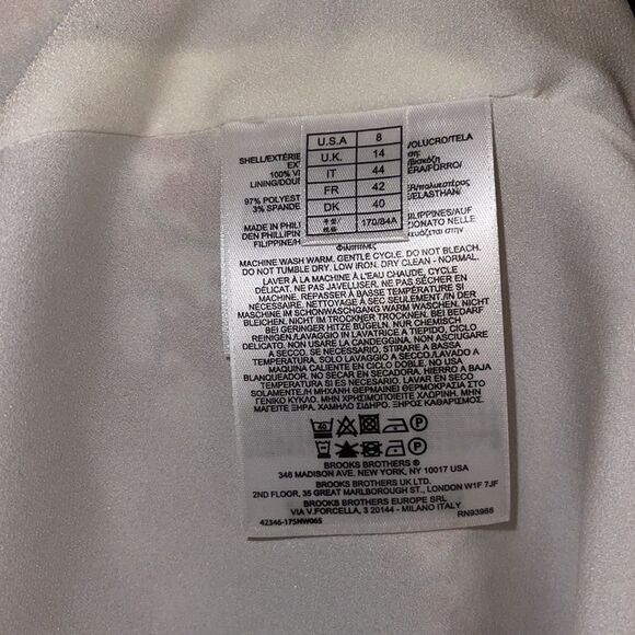 Brooks Brothers Refined Red Floral Belted Knee Length Dress Preppy Size 8 - Picture 10 of 10